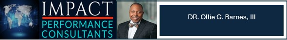 Impact Business Logo and Author photo Dr. Ollie G. Barnes III