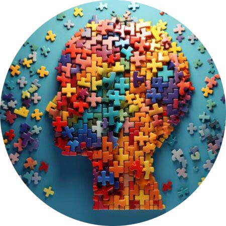 puzzle pieces in shape of a head to portray leadership and team performance forecasting